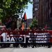 Masiva manifestación  por el 1º de mayo de los sindicatos de clase