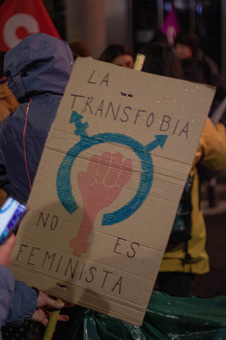 Un millar de personas en la manifestación del Bloque Crítico Feminista