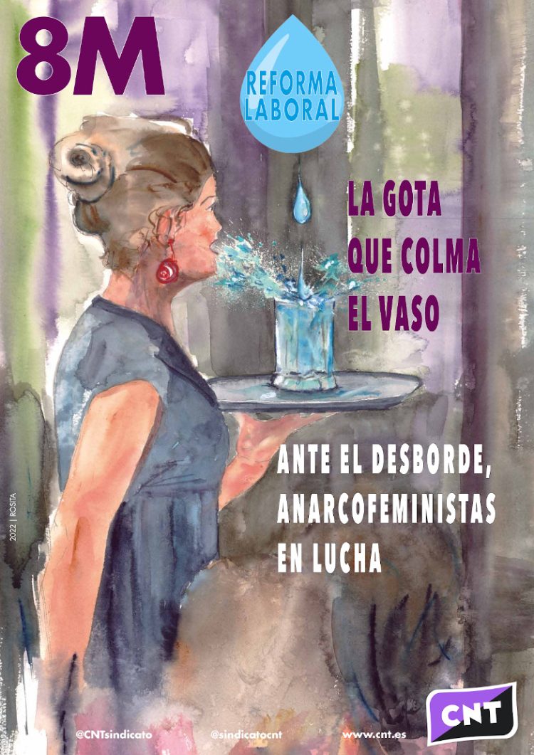 8M. Las mujeres trabajadoras estamos desbordadas. Y estamos hartas
