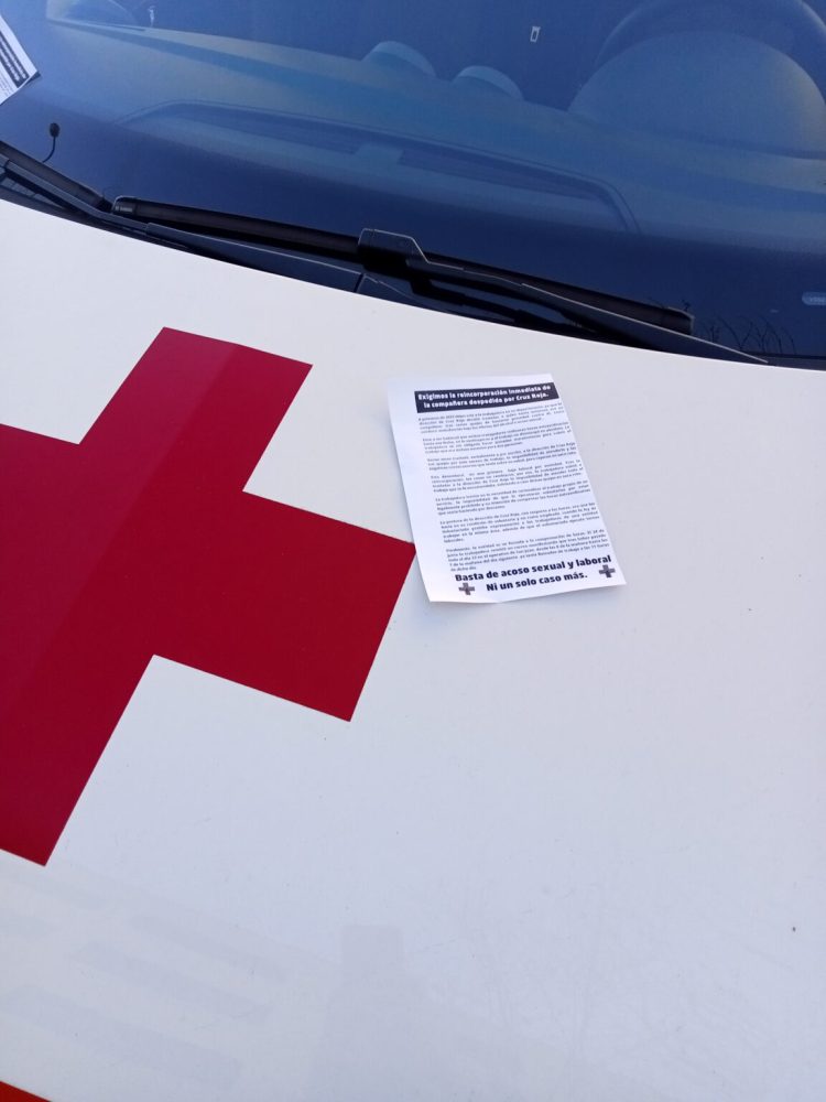 Éxito rotundo ayer en la jornada de lucha estatal de CNT por el caso de acoso en Cruz Roja Valladolid