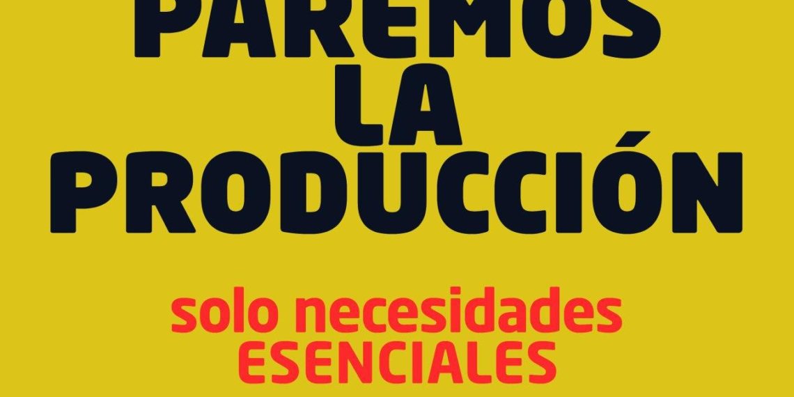 ¡¡Parad toda actividad no esencial ya!!