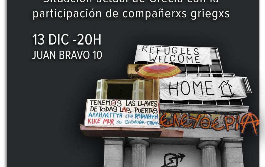 Charla: La Grecia Libertaria contra la represión