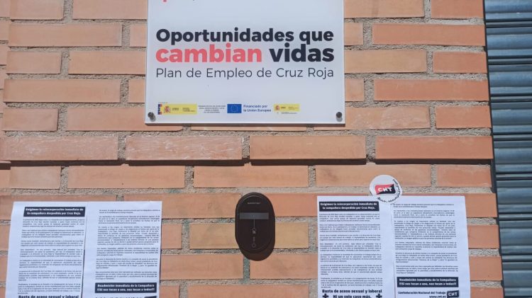 Éxito rotundo ayer en la jornada de lucha estatal de CNT por el caso de acoso en Cruz Roja Valladolid