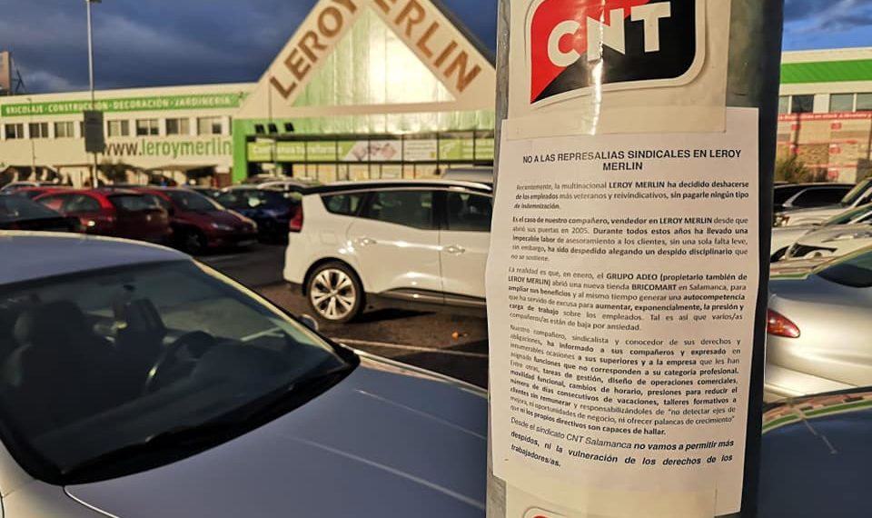 [Salamanca] CNT en Leroy Merlin