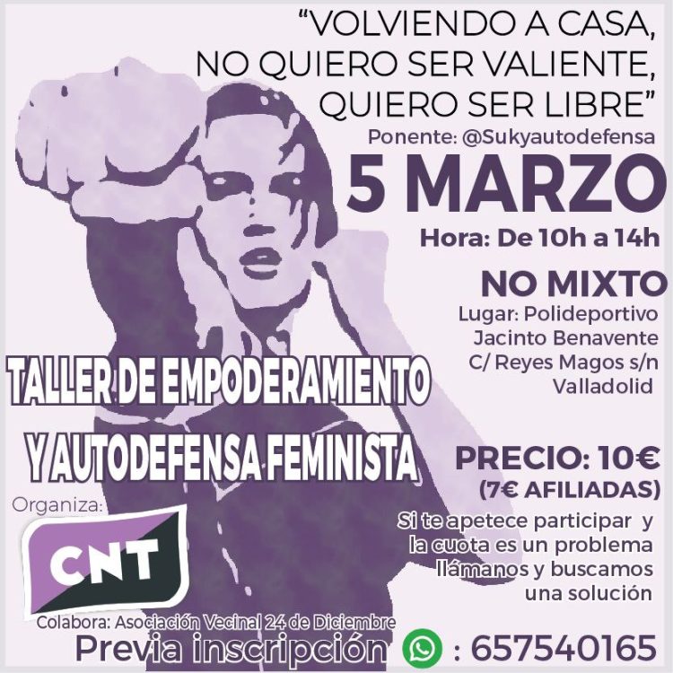 Taller de empoderamiento y autodefensa feminista