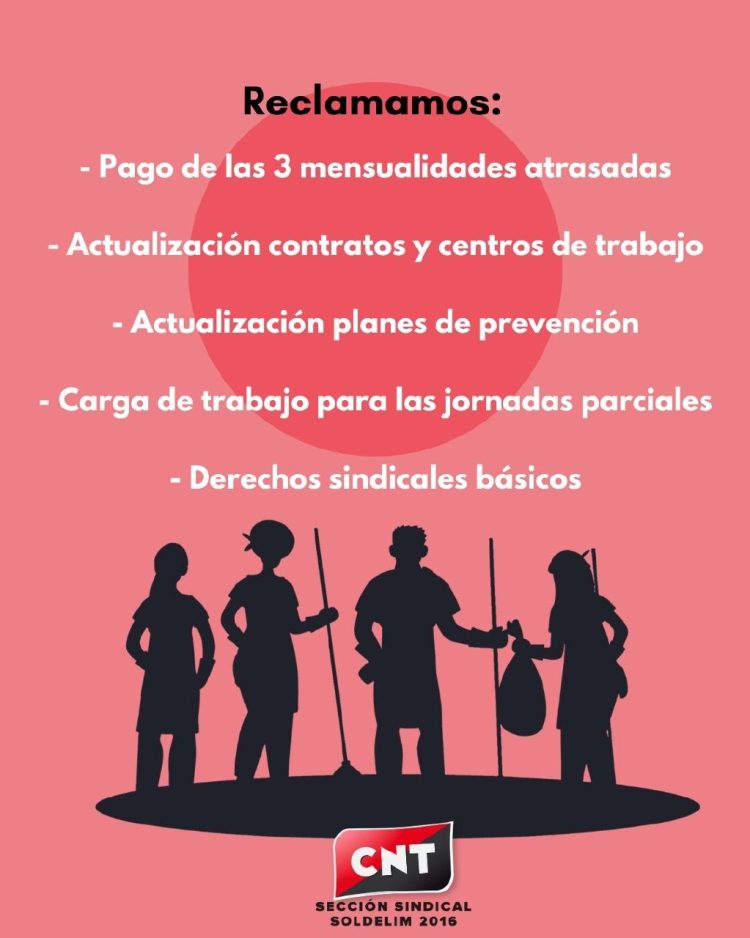 Conflicto con SOLDELIM 2016: a la huelga en la limpieza de portales