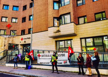 Éxito rotundo ayer en la jornada de lucha estatal de CNT por el caso de acoso en Cruz Roja Valladolid