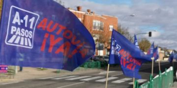 Las obras de ejecución de la autovía A-11 son escenario de la precariedad