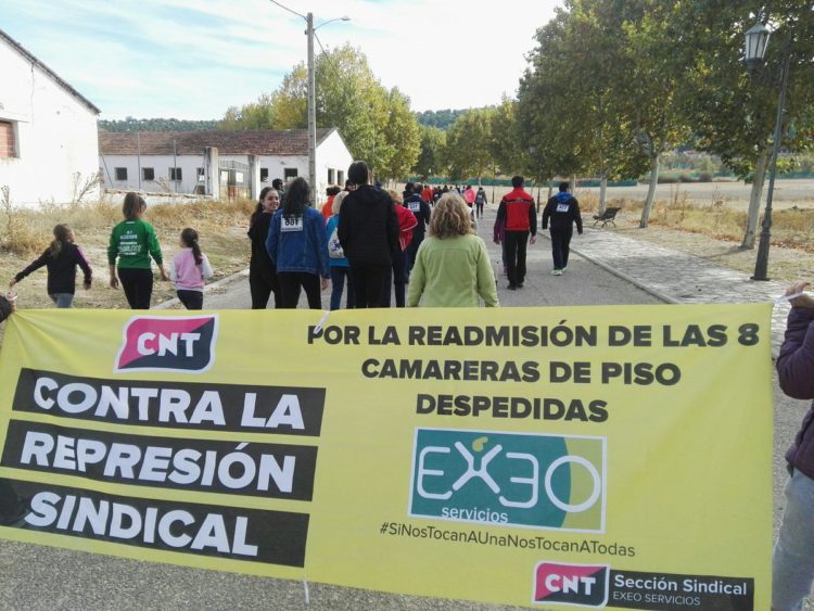 Huellas de la V Carrera Popular Contra El Paro en Traspinedo