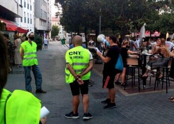 Piquete frente al bar Monsó 1