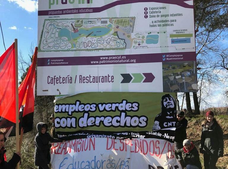 No a los despidos  de educadores del PRAE, no a empleos verdes sin derechos