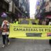 Las compañeras de CNT Exeo, con la Carrera Contra el Paro de Traspinedo