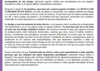 La huelga no es una fiesta: Cuatro ejes de Huelga General Feminista