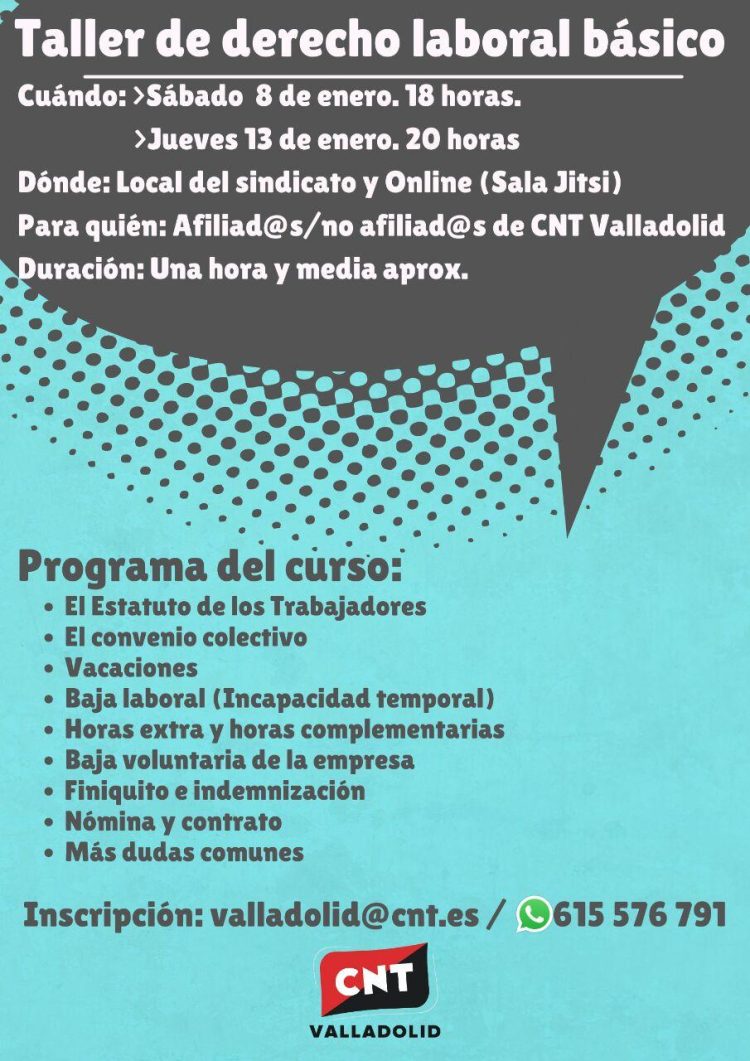 Taller de derecho laboral básico
