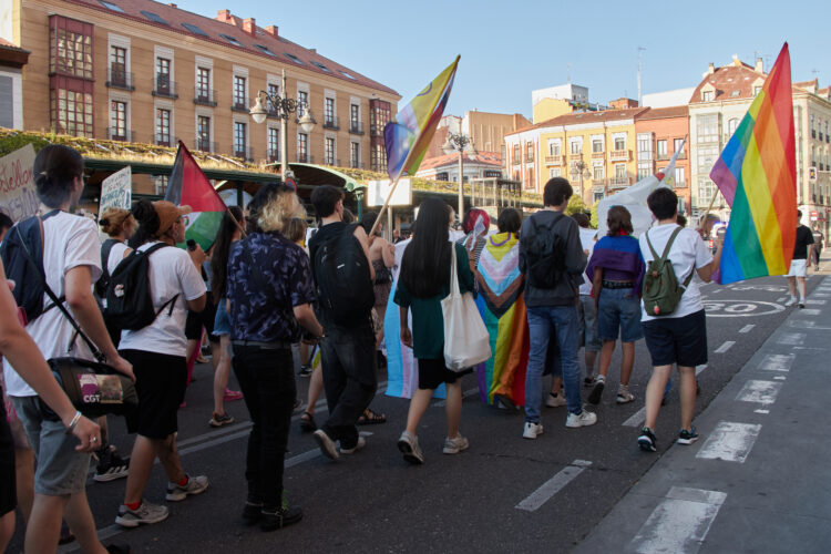 28 de junio de 2025, manifestación del Orgullo Crítico en Valladolid