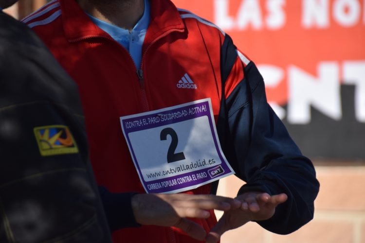 Huellas de la V Carrera Popular Contra El Paro en Traspinedo