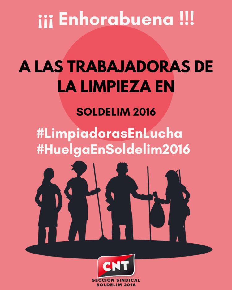 Fin de la huelga en SOLDELIM 2016 tras lograr las principales reivindicaciones