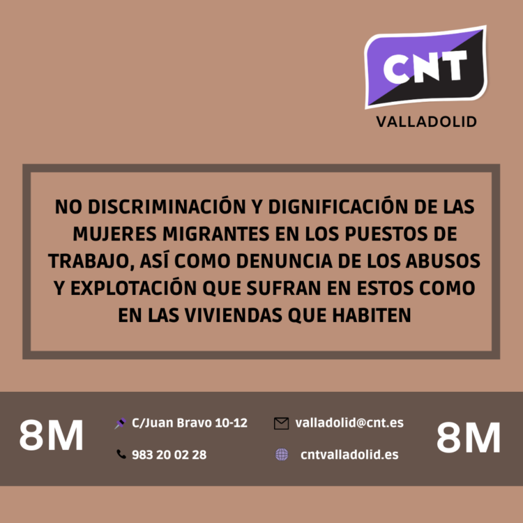 Tabla reivindicativa de CNT para el avance en igualdad y derechos