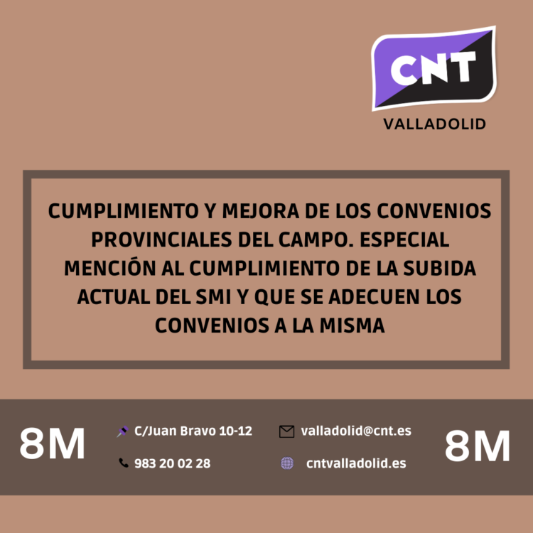 Tabla reivindicativa de CNT para el avance en igualdad y derechos