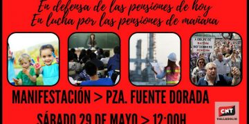 Ante la convocatoria del 29 mayo para exigir pensiones públicas dignas, justas y suficientes