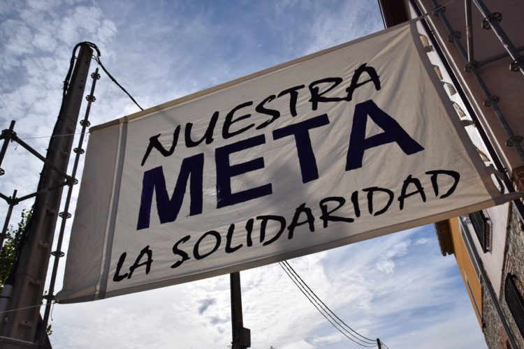 Huellas de la V Carrera Popular Contra El Paro en Traspinedo