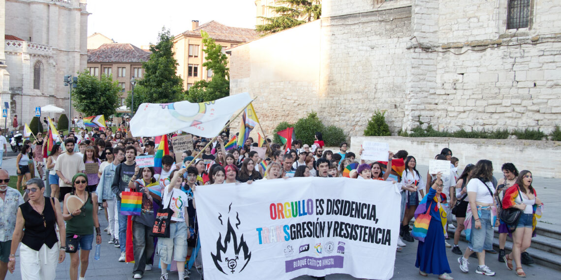 28 de junio de 2025, manifestación del Orgullo Crítico en Valladolid