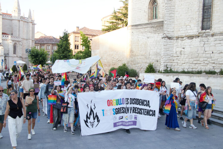 28 de junio de 2025, manifestación del Orgullo Crítico en Valladolid