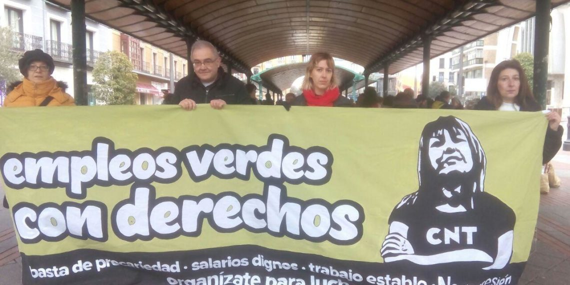 Sección del PRAE: Por unos empleos verdes con derechos, también en el Ecomercado