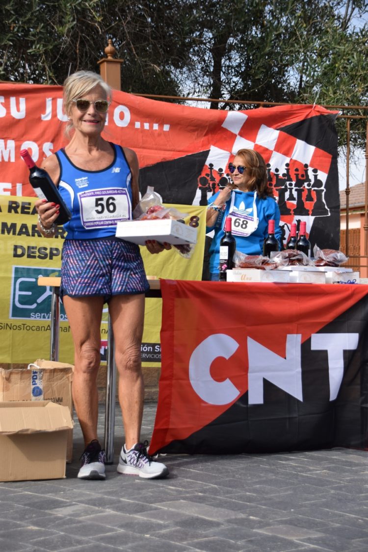 Huellas de la V Carrera Popular Contra El Paro en Traspinedo
