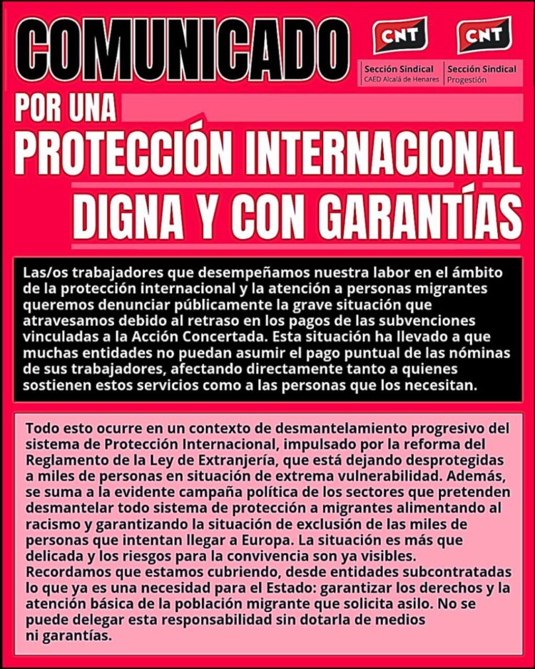 Por una protección internacional digna y con garantías