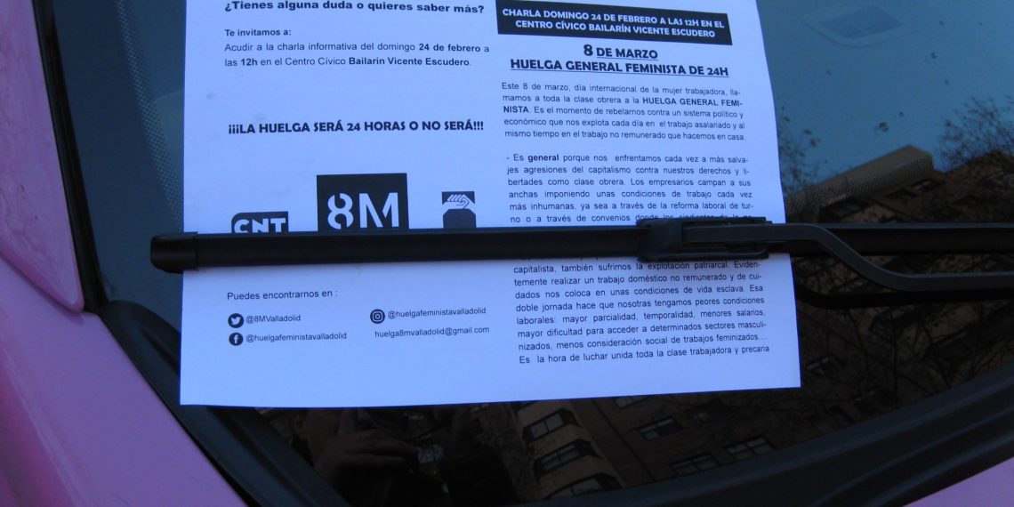 Comienza en Valladolid la difusión de Huelga General Feminista 2019