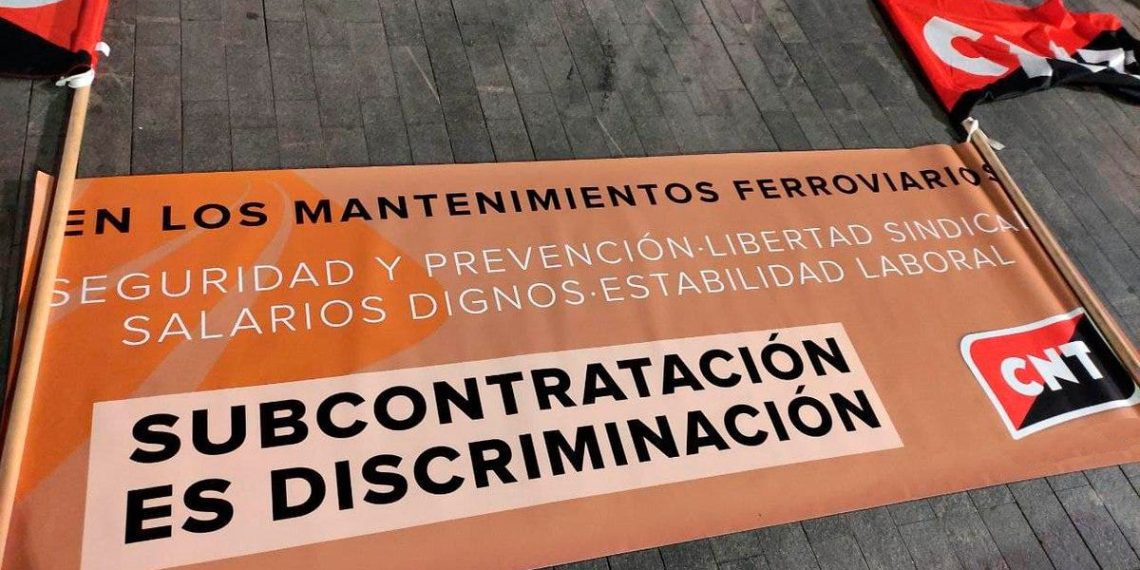 CNT contesta a la represión sindical en UTE LAV Madrid-Norte