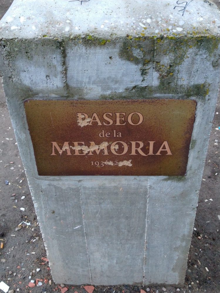 Reparación inmediata del memorial a las víctimas del franquismo de Tudela de Duero