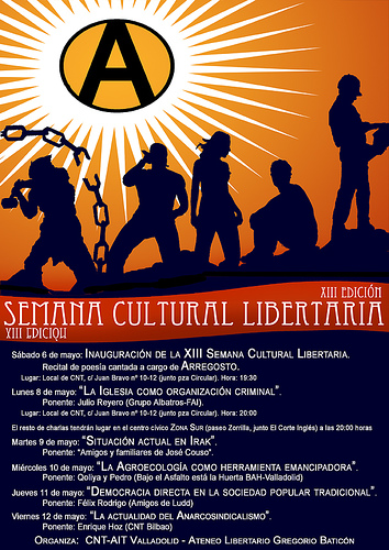 Cartel semana cultural libertaria