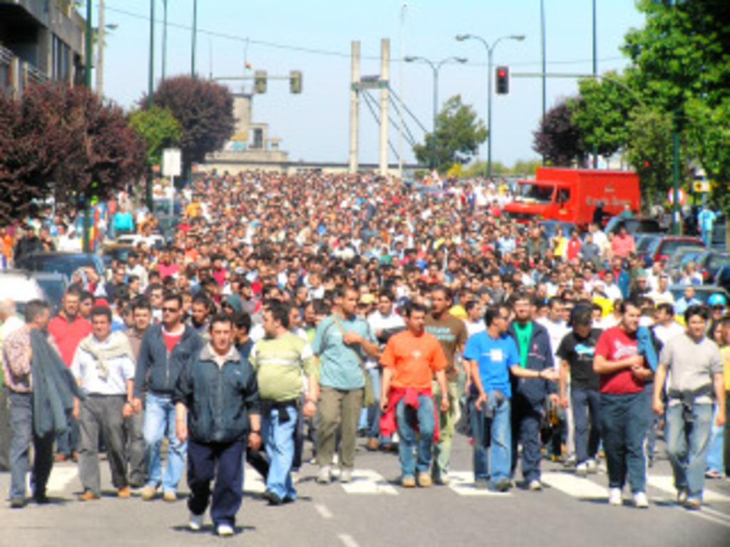 Manifestacion de los trabajadores de Vigo