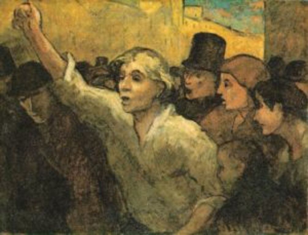 El levantamiento. Honoré Daumier